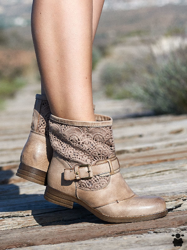 Botines camperos boho chic