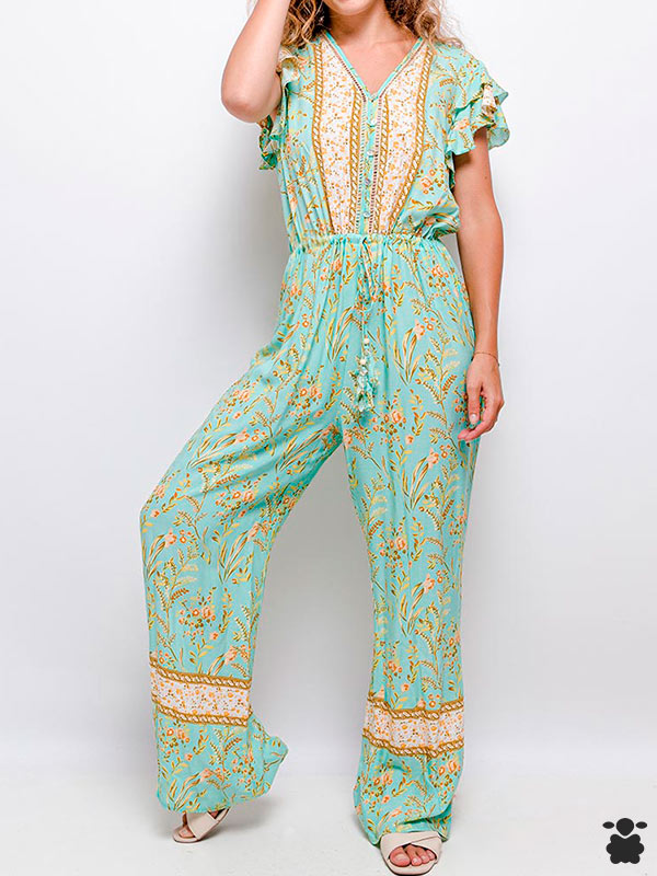 Mono boho chic con estampado étnico