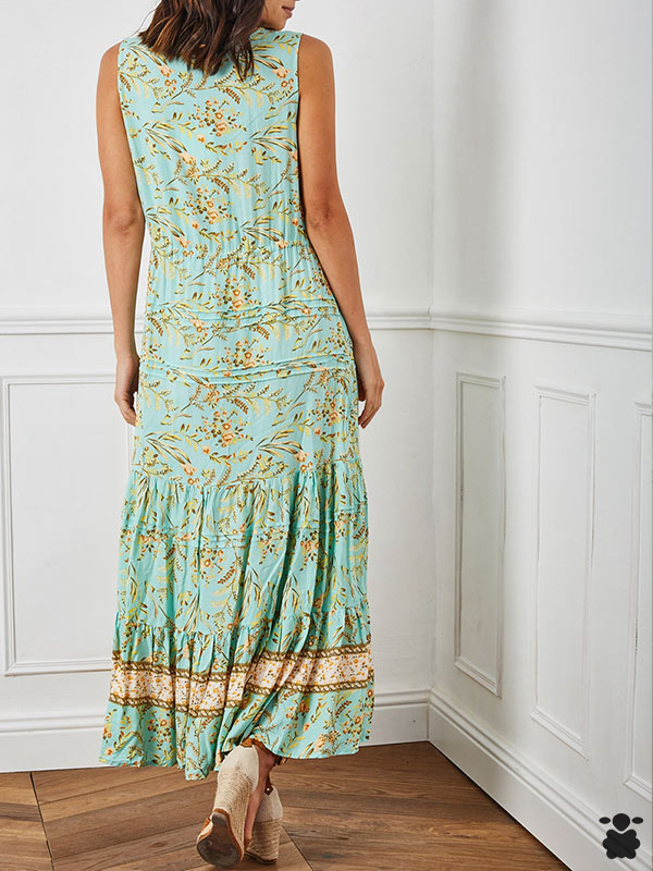 Vestido verde boho chic