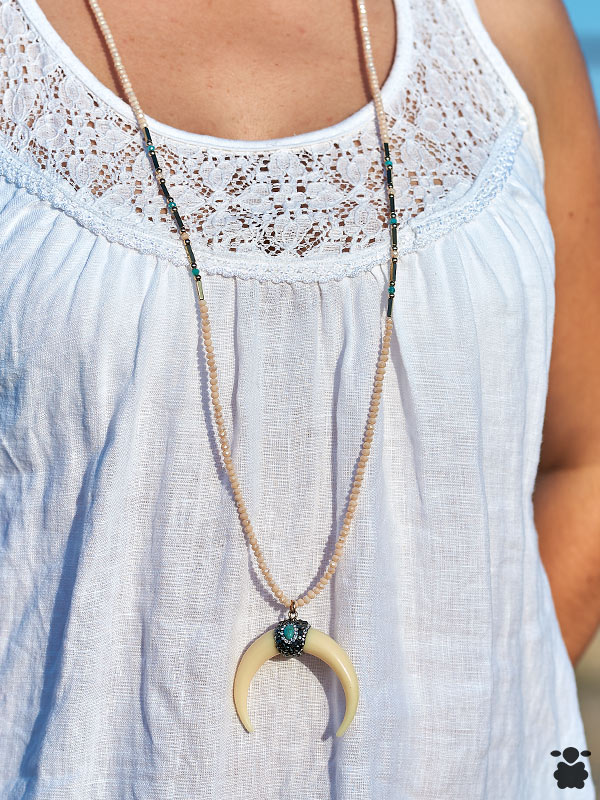 Colgante boho chic cuernos