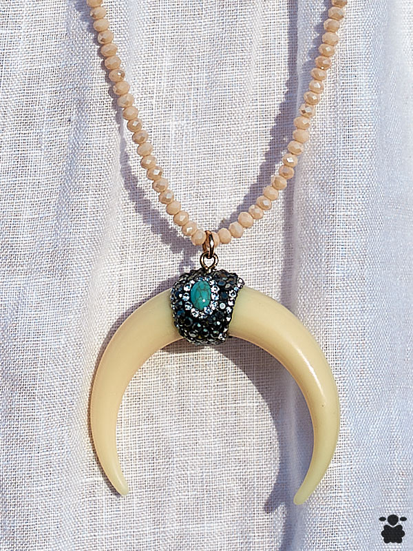 Colgante boho chic cuernos