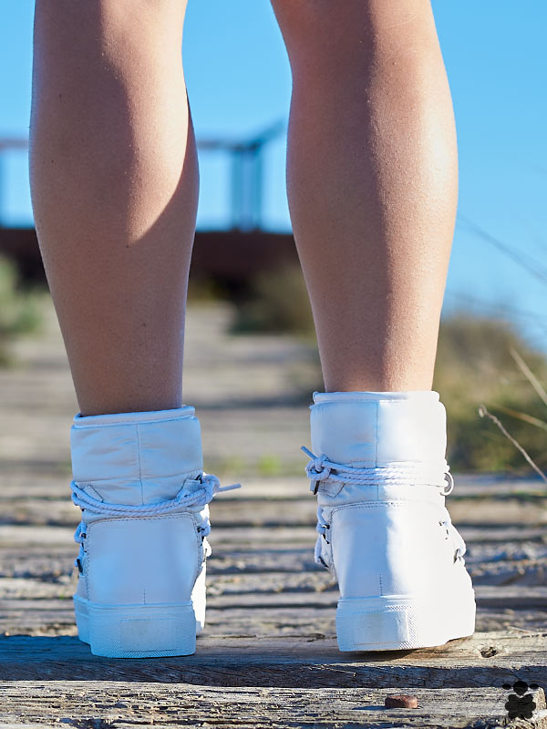Botas boho chic blanco Ansu