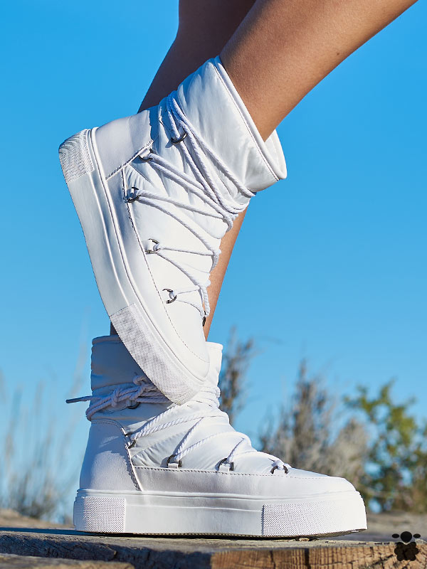 Botas boho chic blanco Ansu