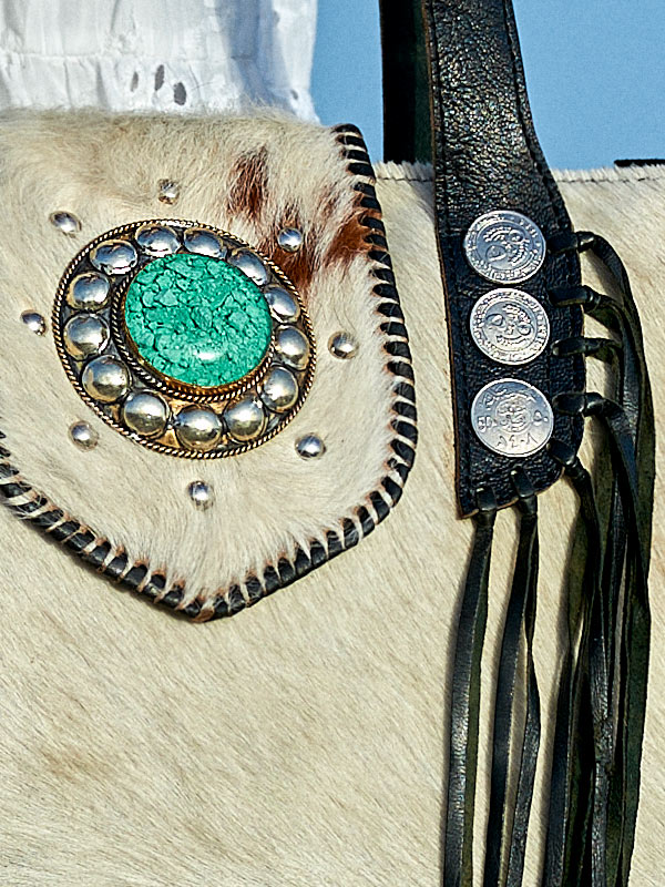 Bolso boho negro y blanco piel Bolso boho negro y blanco piel