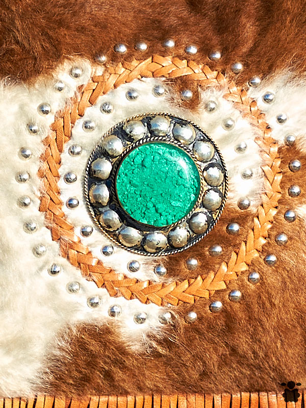 bolso-bohemio-piel-camel-blanco1 Bolso Bohemio camel y blanco con flecos - Imagen 2