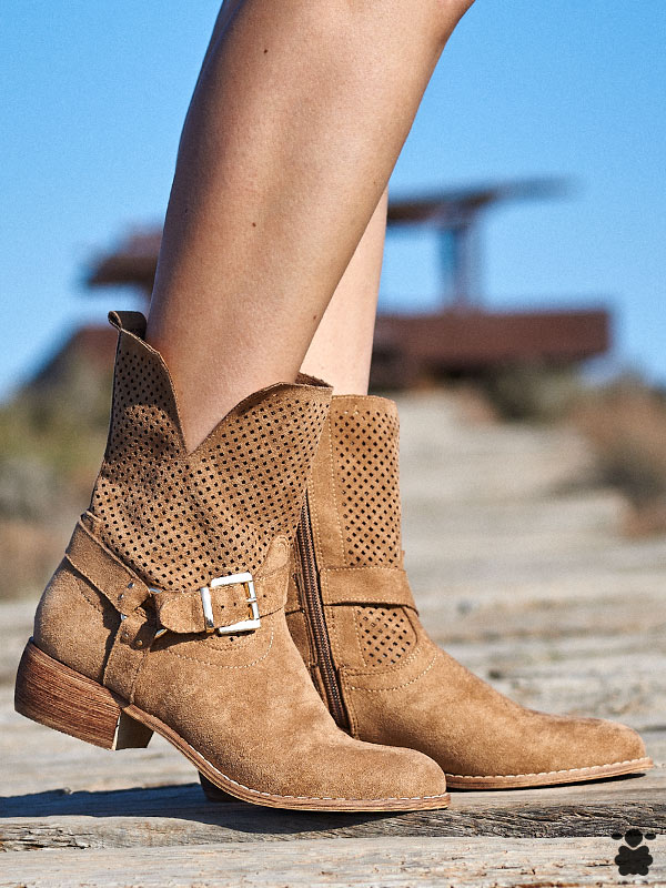 Botín Campero Botines Boho Botin Campero Beige Sales